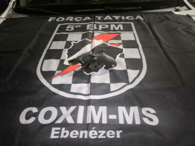 Imagem da notícia Jovem é preso por porte ilegal de arma após abordagem da Força Tática em Coxim